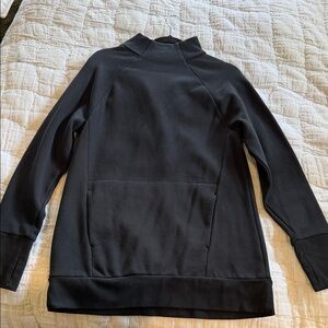 Women’s Black Quarter-Zip Pullover Sweatshirt